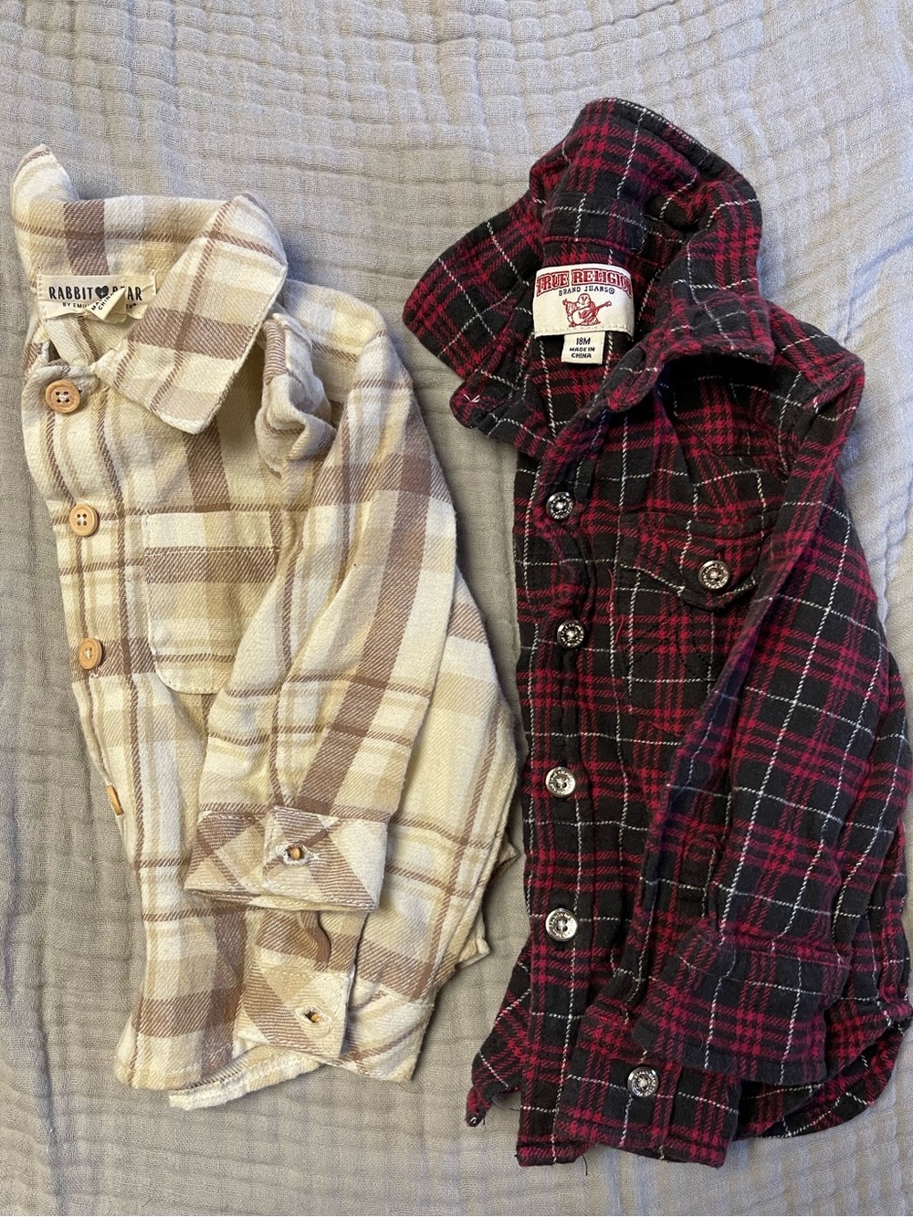 Two button down shirts 18m